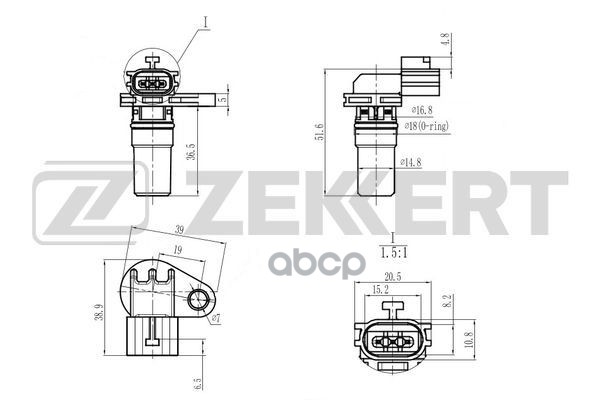 Датчик скорости Mitsubishi Lancer VIII 08-  Outlander II  III 06-  Nissan Qashqai (_J10_) 07-  X-Tra Zekkert арт. se-8510