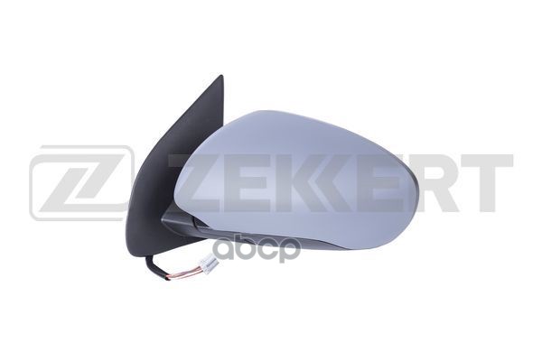 Зеркало в сборе левое / грунтованное / выпуклое / эл регул / складн. / с подогр Nissan Qashqai (J10E Zekkert арт. sp-4046