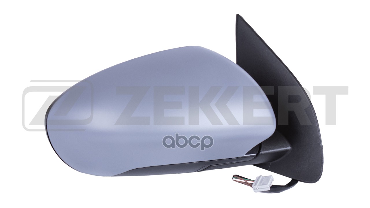 Зеркало в сборе правое / грунтованное / выпуклое / эл регул / с подогр Nissan Qashqai (J10  NJ10  JJ Zekkert арт. sp-4416