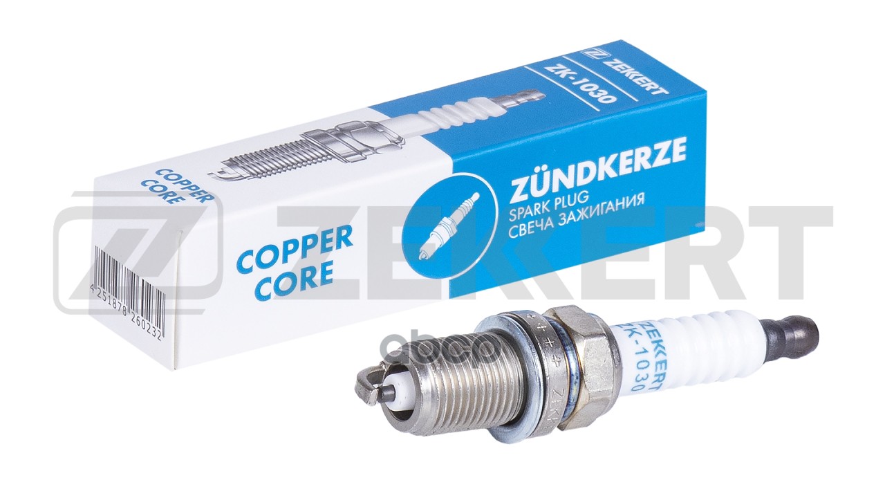 Свеча зажигания (аналог NGK 6129  цена за 1 шт.) Skoda Felicia (6U1  6U5) 95-  Peugeot Boxer (230P) Zekkert арт. zk-1030