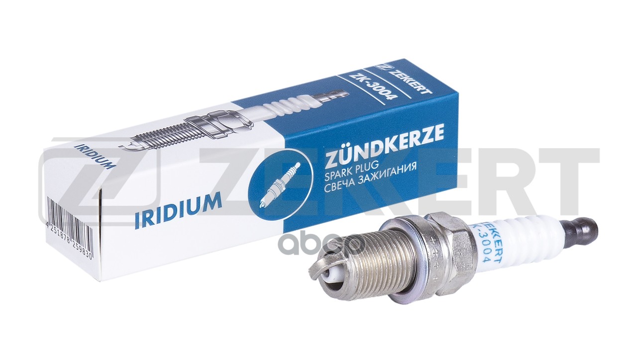 Свеча зажигания (Iridium  аналог NGK 7092  цена за 1 шт.) BMW 5 (E34 E39 E60) 89-  3 (E30-E90)87-  A Zekkert арт. zk-3004