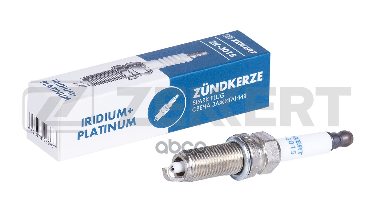 Свеча зажигания (Iridium+Platinum  аналог NGK 93482  цена за 1 шт.) Subaru Forester (SH_  SJ_) 12- Zekkert арт. zk-3015