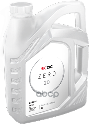 ZIC Масло моторное ZIC ZERO 20 0W-20 синтетическое 4 л 162035