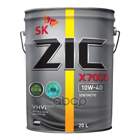 ZIC Масло Моторное Zic X7000 10W-40 Полусинтетическое 20 Л 192677