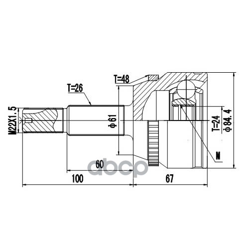 Шрус Наружный | Перед Прав/Лев | Zikmar арт. Z87003R