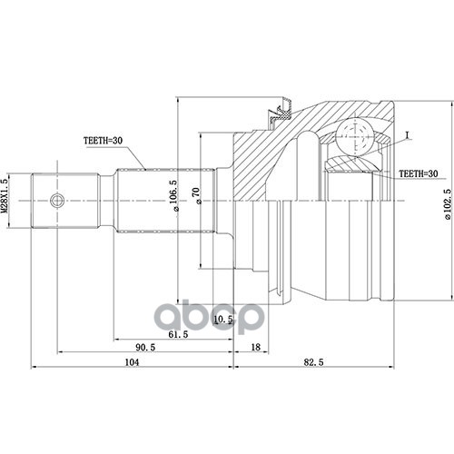 Шрус Наружный | Перед Прав/Лев | Zikmar арт. Z87035R