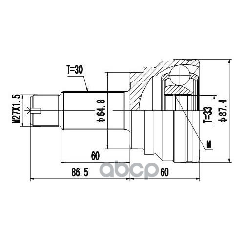 Шрус Наружный | Перед Прав/Лев | Zikmar арт. Z87190R