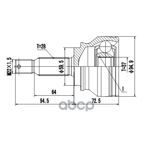 Шрус Наружный | Перед Прав/Лев | Zikmar арт. Z87200R