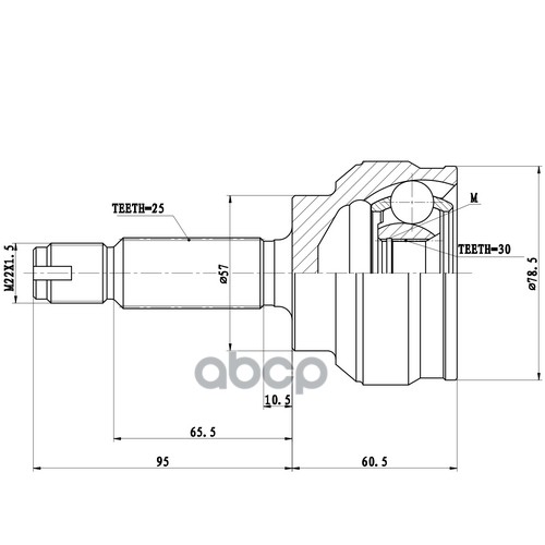 Шрус Наружный | Перед Прав/Лев | Zikmar арт. Z87205R
