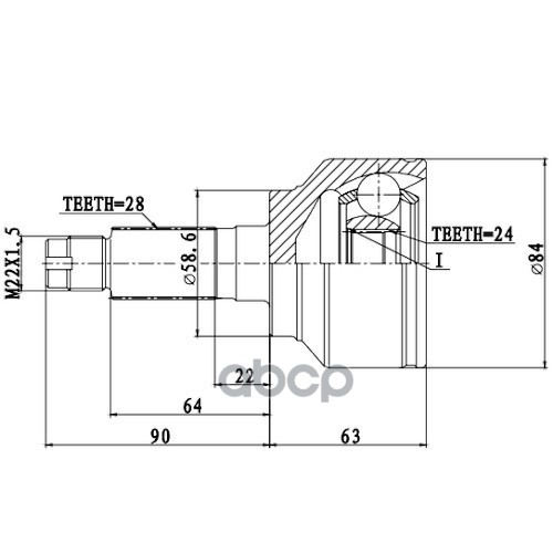 Шрус Наружный | Перед Прав/Лев | Zikmar арт. Z87285R