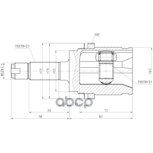 Шрус Наружный | Зад | Zikmar арт. Z87402R
