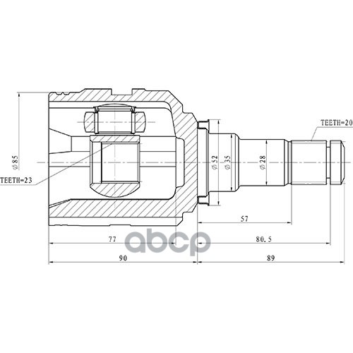 Шрус Внутренний Z87559R Zikmar арт. Z87559R