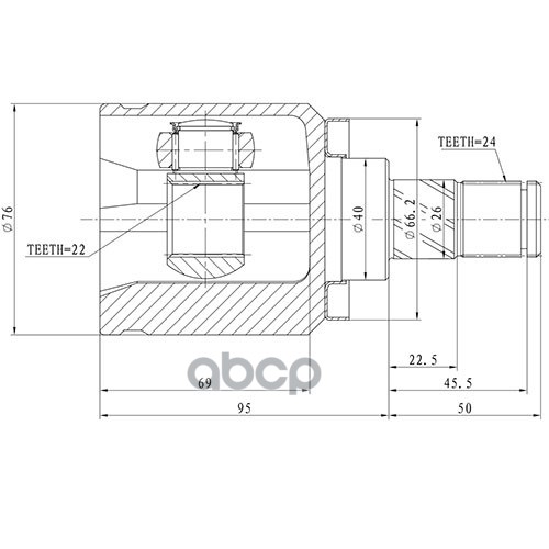 Шрус Внутренний | Перед Прав | Zikmar арт. Z87639R