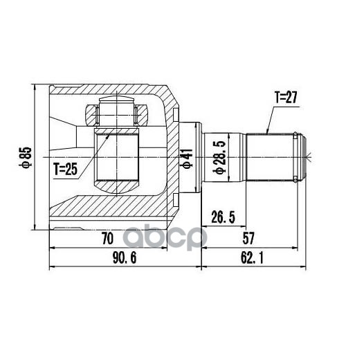 Шрус Внутренний | Перед Прав | Zikmar арт. Z87800R