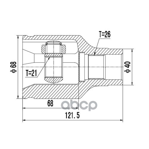 Шрус Внутренний | Перед Прав | Zikmar арт. Z87887R