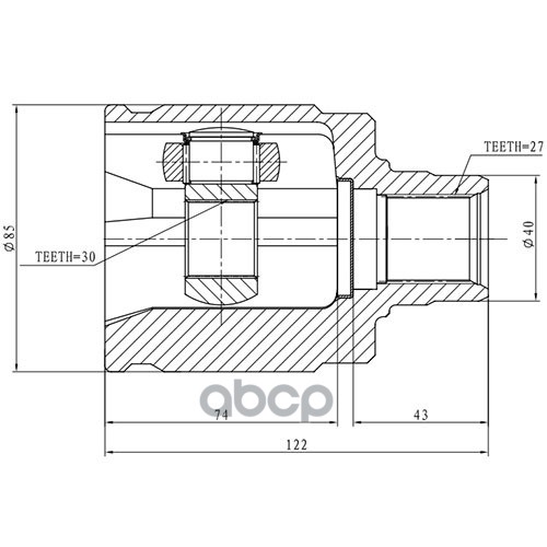 Шрус Внутренний | Перед Прав | Zikmar арт. Z87921R