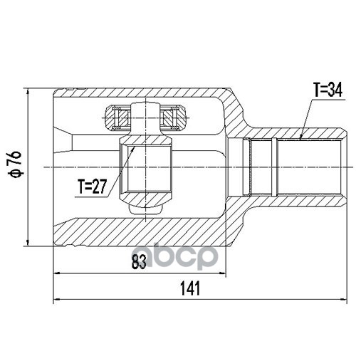 Шрус Внутренний | Перед Лев | Zikmar арт. Z87989R