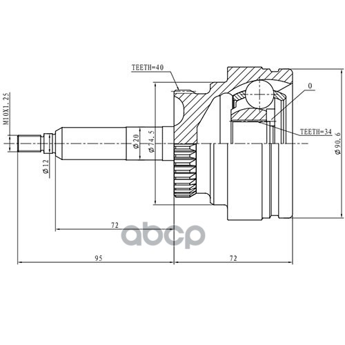 Шрус Наружный | Перед | Zikmar арт. Z88449R