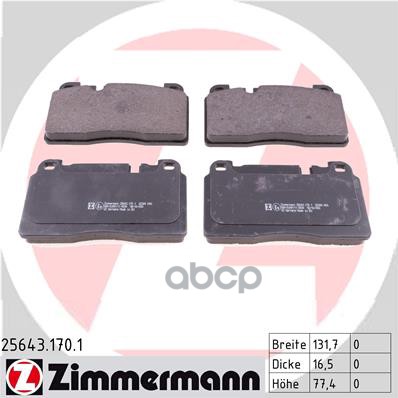 Колодки тормозные дисковые Q5 (8R) 2.0 TDI 05.2013 Q5 (8R) 2.0 TDI quattro 05.2013 Q5 (8R) 2. ZIMMERMANN 256431701 Zimmermann...