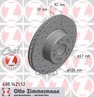Диск Тормозной Zimmermann арт. 400142152