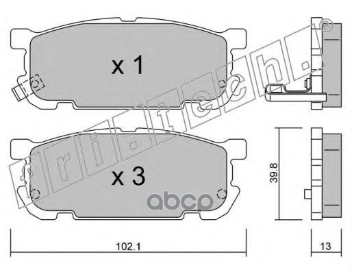 Колодки тормозные дисковые fri.tech. арт. 6240