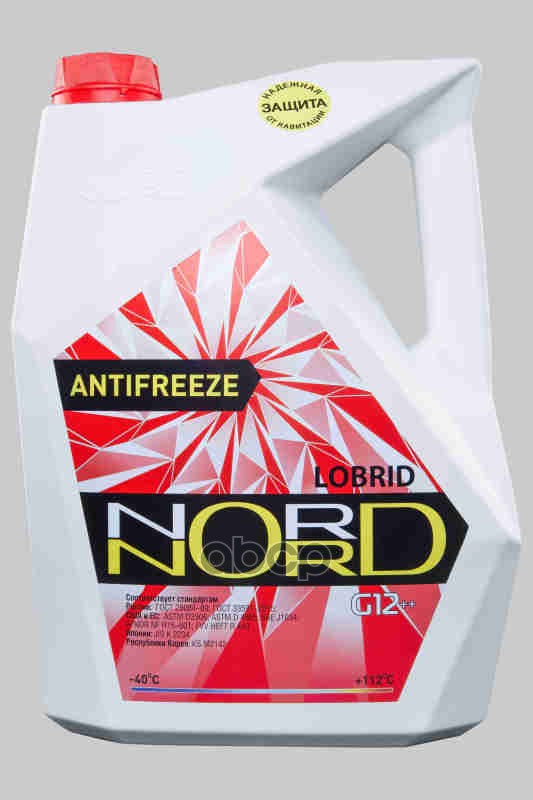 Антифриз NORD High Quality Antifreeze готовый -40C красный 10 кг NR 20485 nord арт. NR 20485