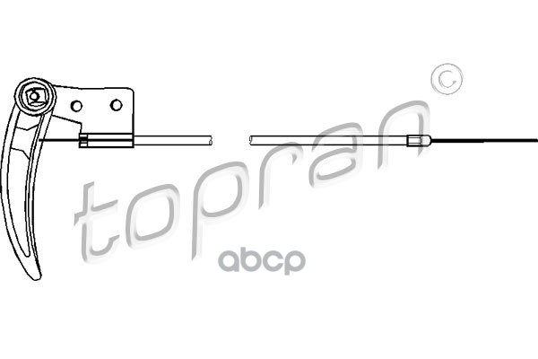 Трос Капота (Замена Для Hp-104170585) topran арт. 104170001