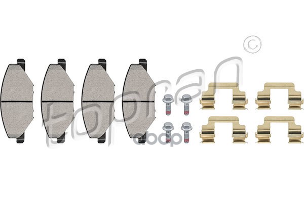 Колодки тормозные дисковые (замена для HP-114991755) topran арт. 114991001