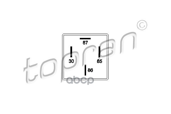 Реле Топливного Насоса (Замена Для Hp-203975015) topran арт. 203975001