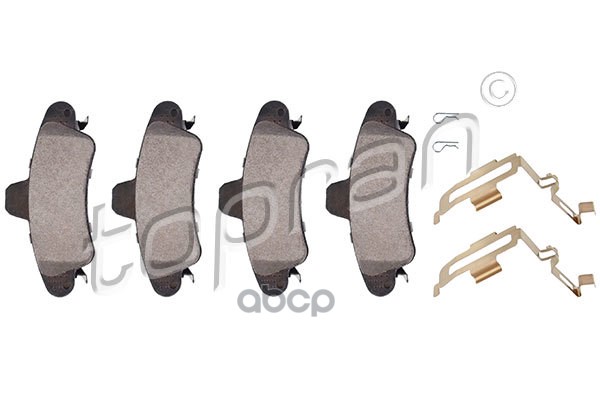 Колодки тормозные дисковые (замена для HP-300672755) topran арт. 300672001